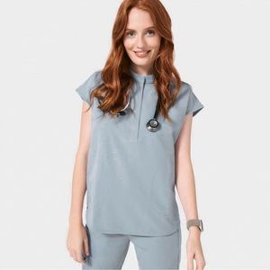 FIGS TOP ONLY. Rare Dusty Blue